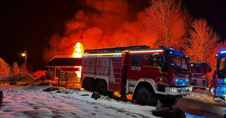 Pożar na weselu. Zapaliła się karczma pod Wadowicami