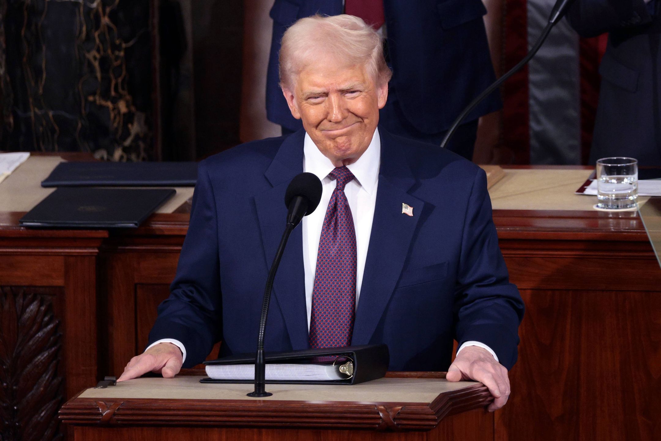 US President Donald Trump Addresses Joint Session of US Congress
epa11941153 US President Donald Trump ahead of addressing a joint session of the United States Congress in the House Chamber of the US Capitol in Washington, DC, USA, 04 March 2025  EPA/SHAWN THEW 
Dostawca: PAP/EPA.
SHAWN THEW
Capitol hill, Congress, Joint Session