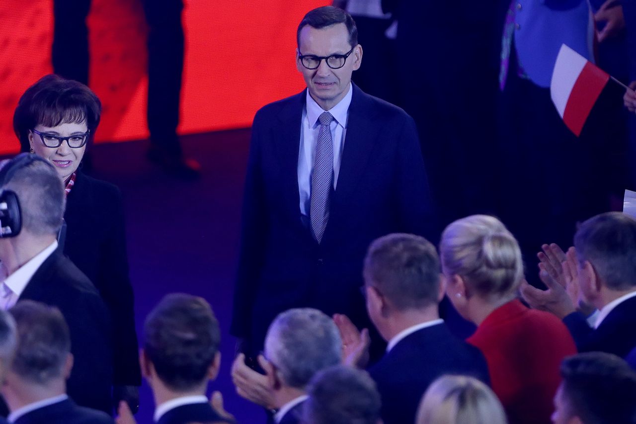 Mateusz Morawiecki na konwencji PiS w Katowicach