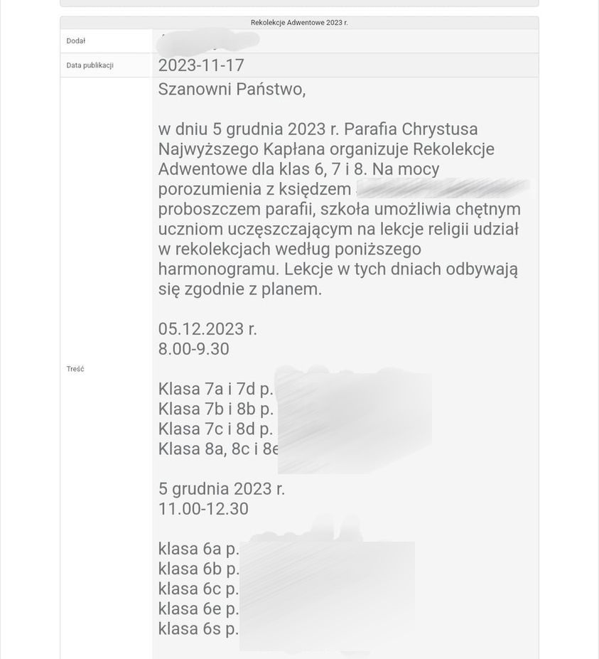 rekolekcje adwentowe