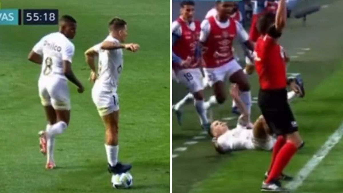 Awantura z udziałem Yeffersona Soteldo w meczu Santos - Vasco