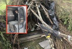 Koczował w lesie. Na widok mundurowych chwycił za nóż