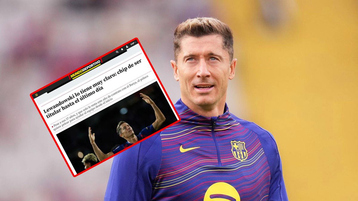 Getty Images / Na zdjęciu: Robert Lewandowski i artykuł poświęcony Polakowi w Mundo Deportivo
