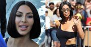Kim Kardashian w nowej fryzurze eksponuje swoje wdzięki w drodze na nagranie (FOTO)