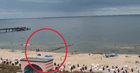 To nie fotomontaż. Oto widok na niemieckiej plaży