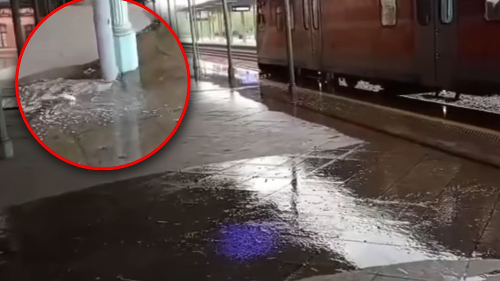 Tak wyglądał toruński dworzec po opadach deszczu