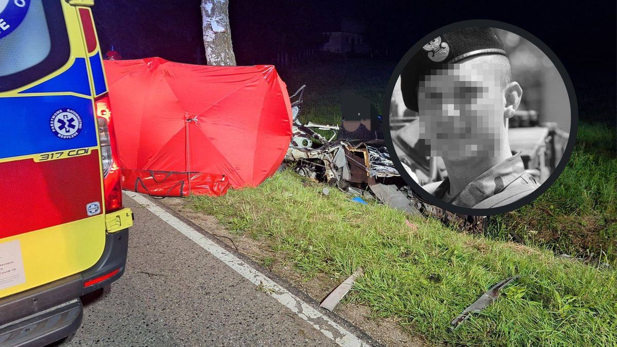 Żołnierz zginął w wypadku. Patryk był na przepustce