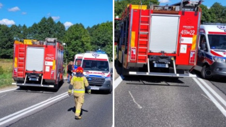 Lubienia. Rodzina potrącona na chodniku