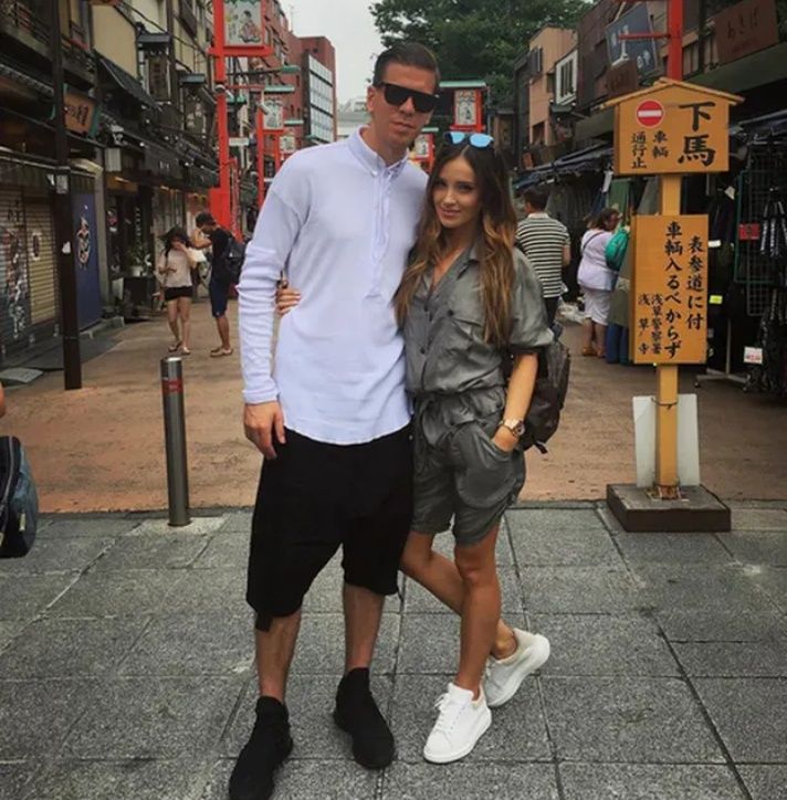 Marina Łuczenko i Wojciech Szczęsny w 2013 roku