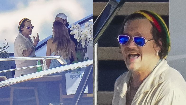 Johnny Depp baluje z tajemniczą blondynką na jachcie w Saint-Tropez (ZDJĘCIA)