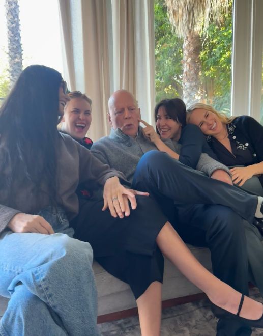 Bruce Willis z rodziną