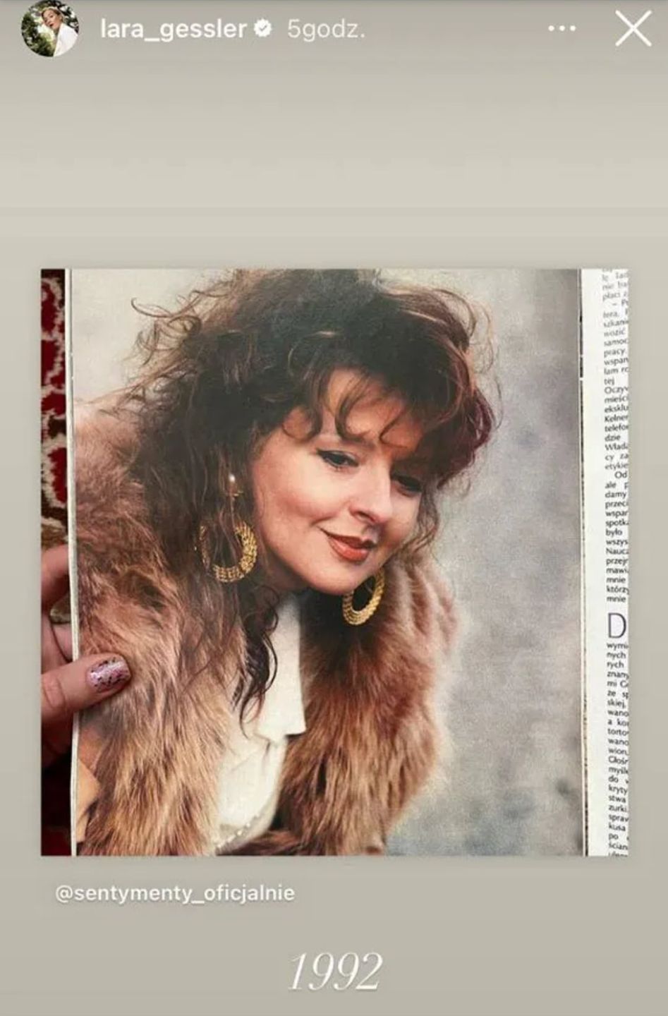 Lara Gessler pokazała stare zdjęcie mamy