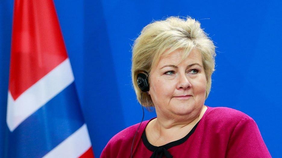 Afera szpiegowska. Premier Norwegii wezwała ambasadora USA / Na zdjęciu premier Erna Solberg