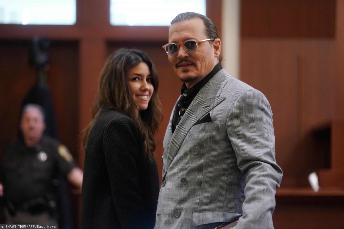 Camille Vasquez i Johnny Depp okazują sobie czułość w sądzie