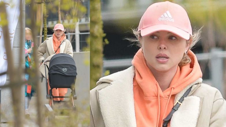 Joanna Opozda z mamą na spacerze