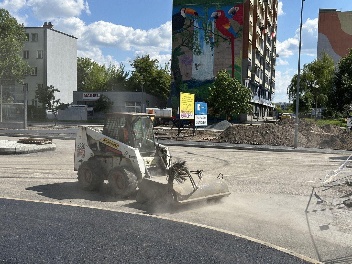 Budowa wiaduktu w Radomiu