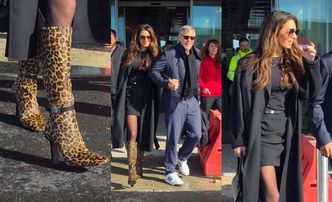 George Clooney i drapieżna Amal w kozakach w panterkę meldują się na igrzyskach (ZDJĘCIA)