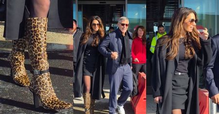 George Clooney i drapieżna Amal w kozakach w panterkę meldują się na igrzyskach (ZDJĘCIA)