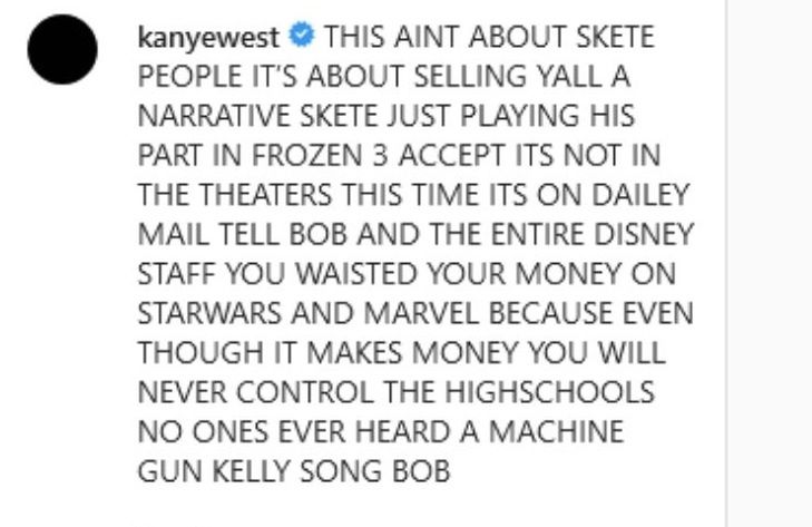 Kanye West atakuje chłopaka Kim Kardashian na Instagramie