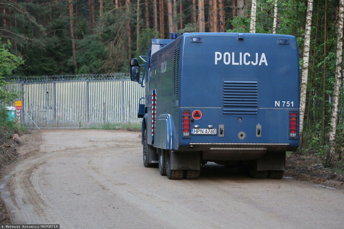 Policja na granicy polsko-białoruskiej