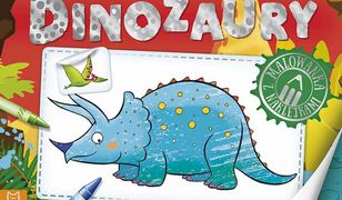 Dinozaury. Malowanka z naklejkami