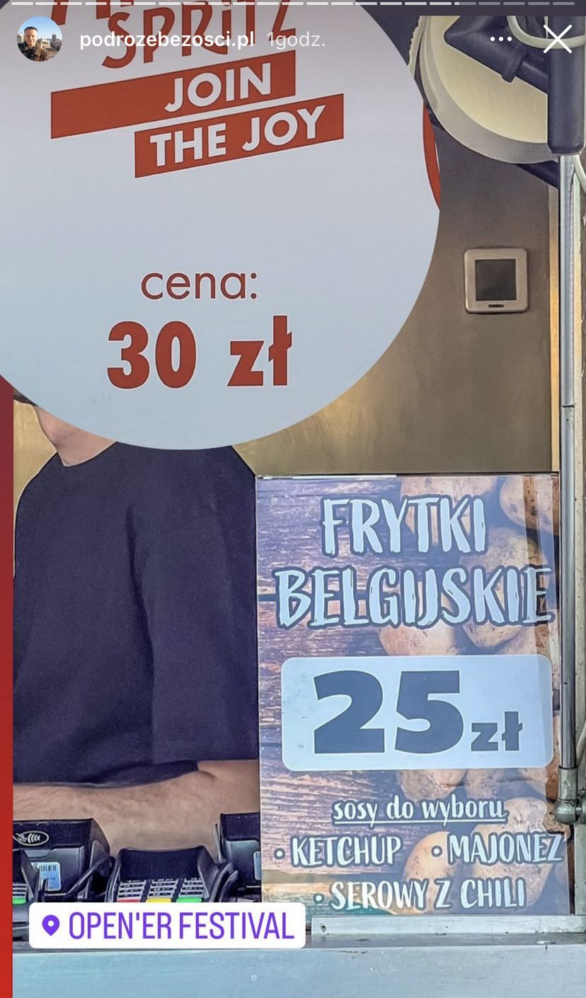 Frytki belgijskie - 25 zł