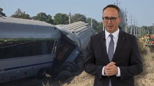 Jest wpis ministra infrastruktury po wykolejeniu pociągu