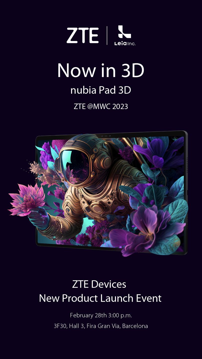 Zapowiedź tabletu nubia Pad 3D
