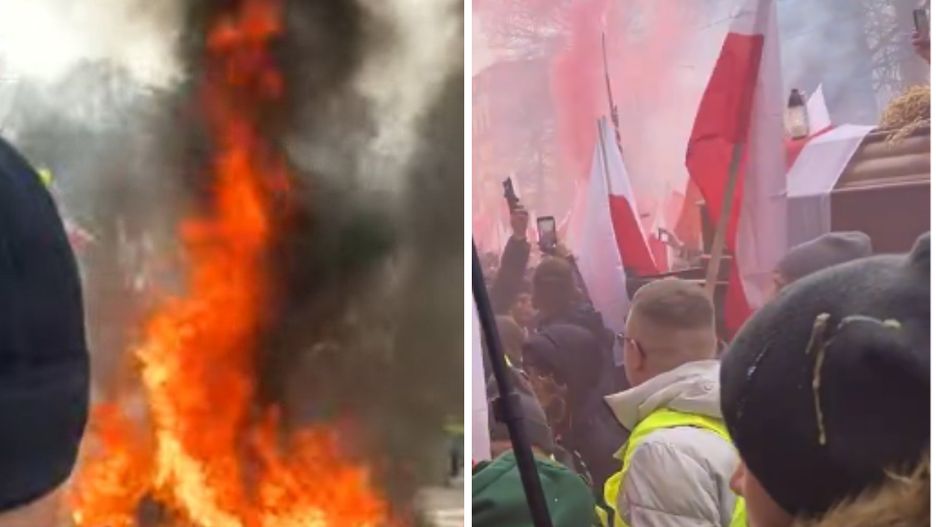 Wrocław. Nerwowo na proteście rolników