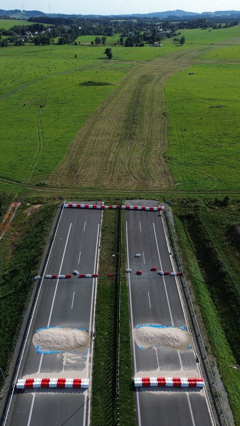 Zakończenie ekspresówki S3 po stronie polskiej. 