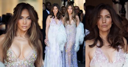 Jennifer Lopez lansuje się z młodszą o 2 lata siostrą Lydią w Paryżu, eksponując biust (ZDJĘCIA)