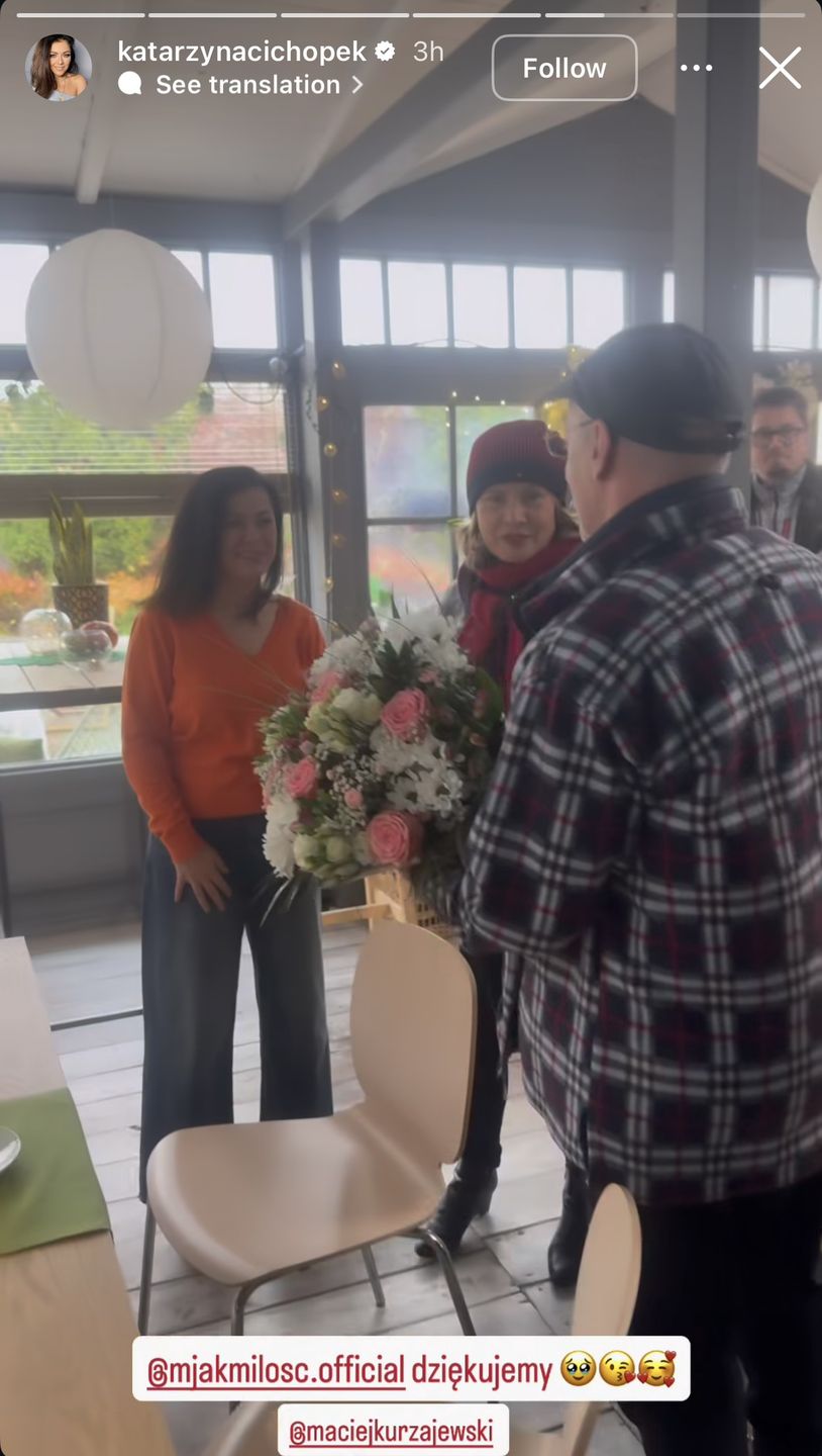 Niespodzianka dla Kasi Cichopek na planie "M jak Miłość"