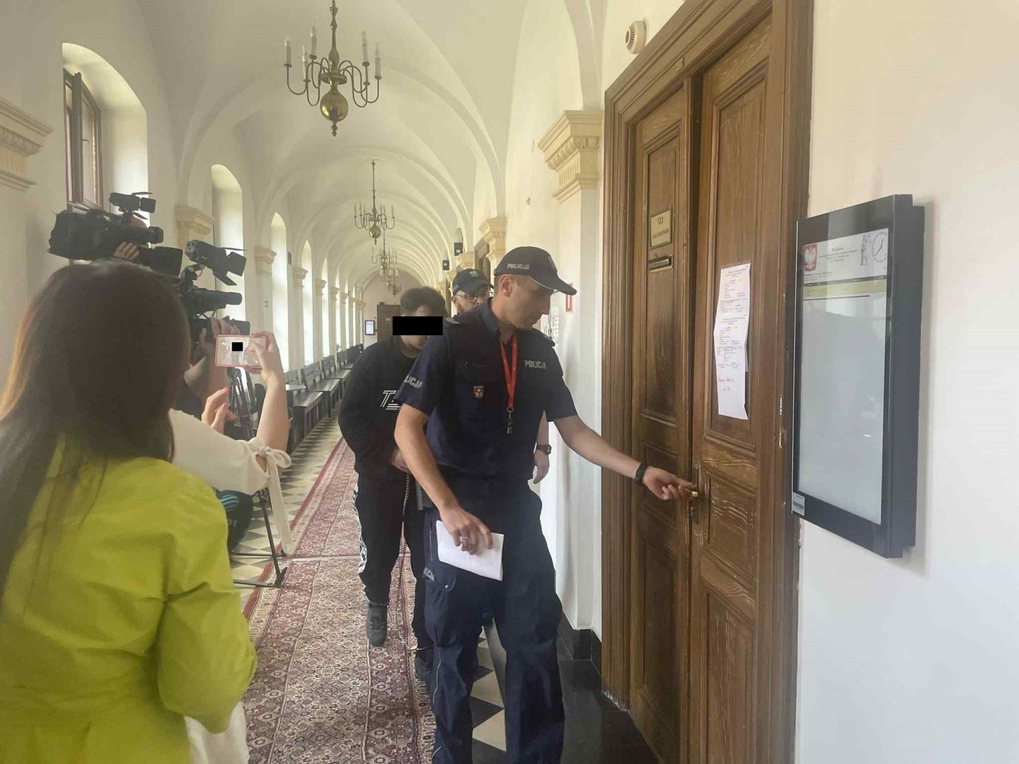 Zdjęcia z ogłoszenia wyroku dla Kyrylo H. w Sądzie Okręgowym w Rzeszowie.