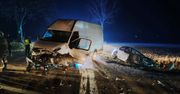 Długołęka: Zderzenie busa z osobówką. Policjanci wyjaśniają okoliczności