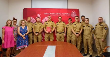 Uroczysta zmiana służby u pilskich strażaków