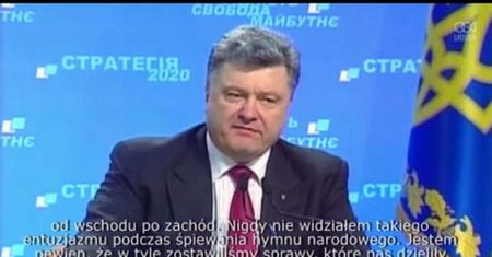 Poroszenko uważa, że konflikt ze wspieranymi przez Rosję separatystami powoli słabnie