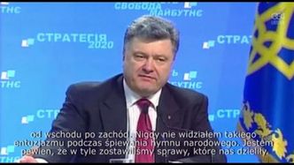 Poroszenko uważa, że konflikt ze wspieranymi przez Rosję separatystami powoli słabnie