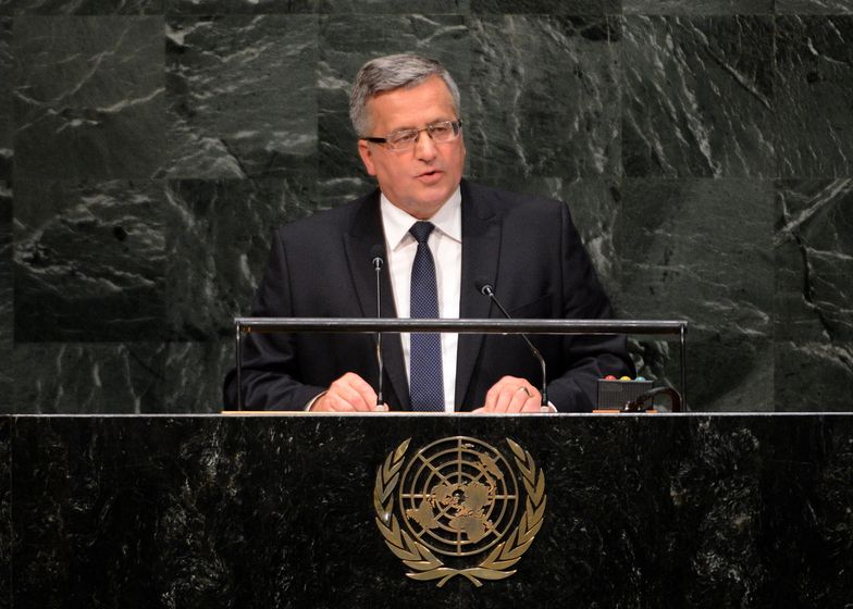 Komorowski w ONZ ostro o bezradności Zachodu wobec wojny na Ukrainie