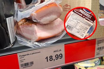 W Aldi trafiłem na podgardle wędzone z jałowcem. Wyglądało ładnie, ale skład mnie zniechęcił