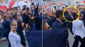 Nawrocki dobrze słyszał, co krzyknął tłum. Od razu zareagował