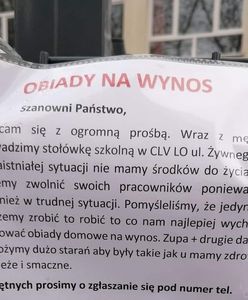 Szkolna stołówka walczy o miejsca pracy. Zaczyna gotować na wynos