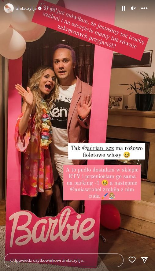 Anita i Adrian ze "Ślubu od pierwszego wejrzenia" zrobili imprezę w stylu Barbie