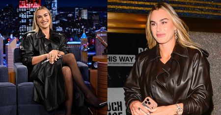 Aryna Sabalenka wyłania się ze studia telewizyjnego, szpanując zegarkiem za 1,2 MILIONA złotych. Look godny pierwszej rakiety świata? (ZDJĘCIA)