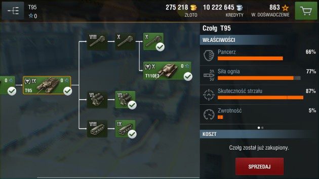 World of Tanks: Blitz – właściwości czołgu