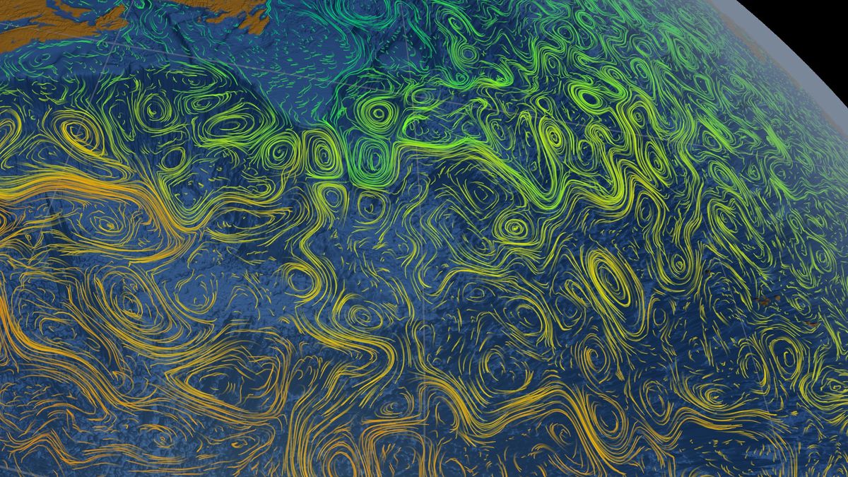 Prądy i temperatury powierzchniowe Oceanu Atalntyckiego