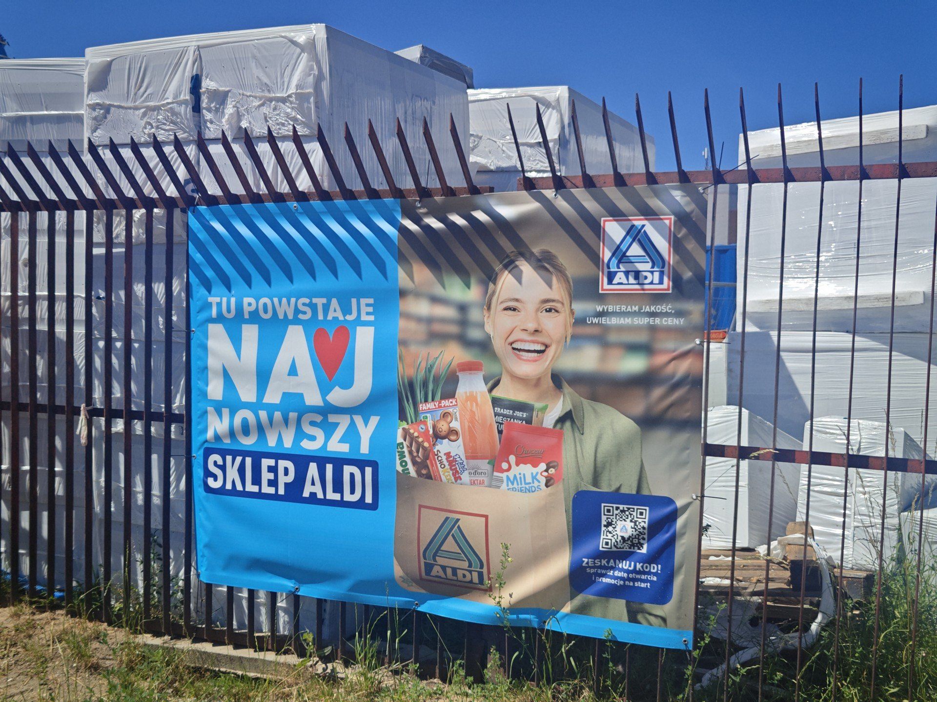 Budowa sklepu Aldi w Tarnobrzegu, lipiec 2025