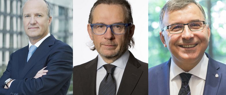 Joao Bras Jorge (po lewej) zarobił w ub.r. najwięcej z wszystkich czynnych prezesów banków w Polsce. Za nim plasują sie prezesi mBanku i PKO BP.