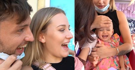 Andziaks przekłuła uszy PISTOLETEM rocznej córce! "Postanowiliśmy, że zrobimy jej kolczyki w MIAMI"