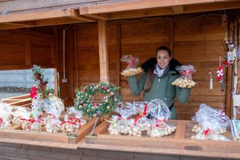 Krępa Słupska: Bazarek natury z aurą świąt Bożego Narodzenia. Przestrzeń bazarku się powiększy