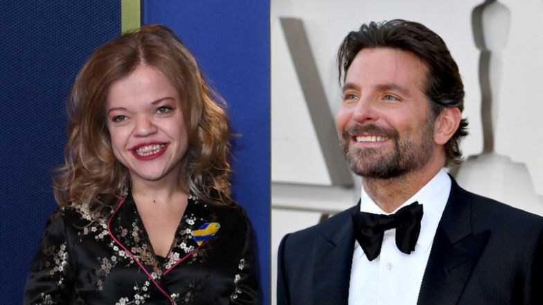 Anna Dzieduszycka pozuje z Bradleyem Cooperem